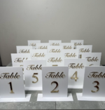 Acrylic On Acrylic Table Numbers